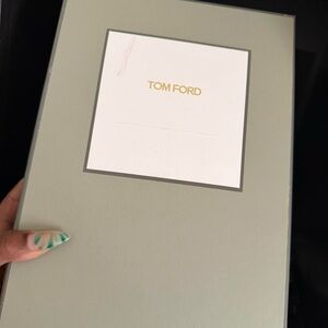 Tom Ford Black Sandals with Gold Accent